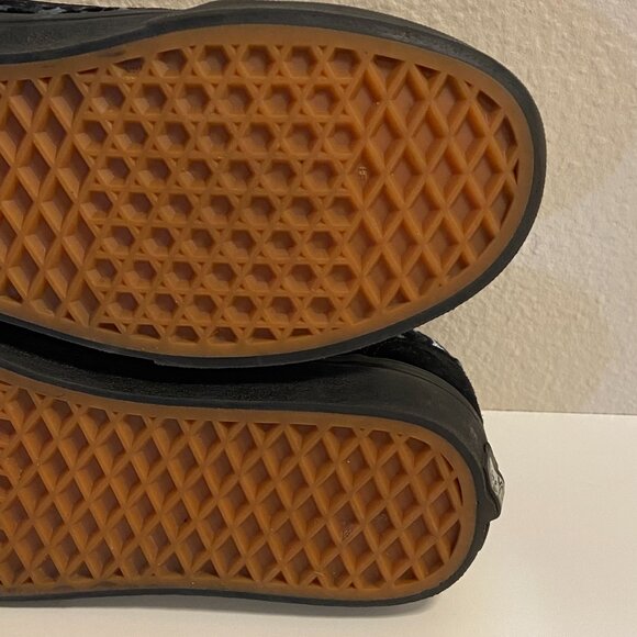 Vans Black and Blue Leopard Print Sneakers - Picture 9 of 10